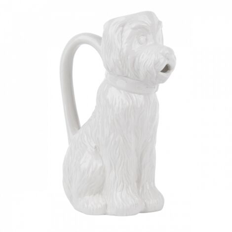 Carafe en porcelaine - 1 L - Chien - Blanc - Livraison gratuite (1/5)