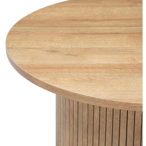 Table basse effet bois "Colva" - Beige - D 70 cm - Livraison gratuite