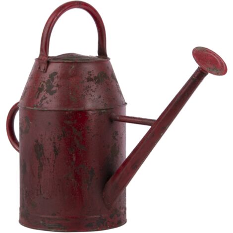 Arrosoir vintage en acier galvanisé - Rouge - 8,5L - Livraison gratuite