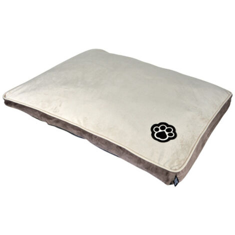 Coussin rectangle pour animaux "Patchy" - Marron/Beige - L 80 x l 60 cm - Livraison gratuite (1/5)