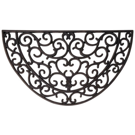 Paillasson tapis caoutchouc demi-lune - 68 x 40 cm - Esschert Design