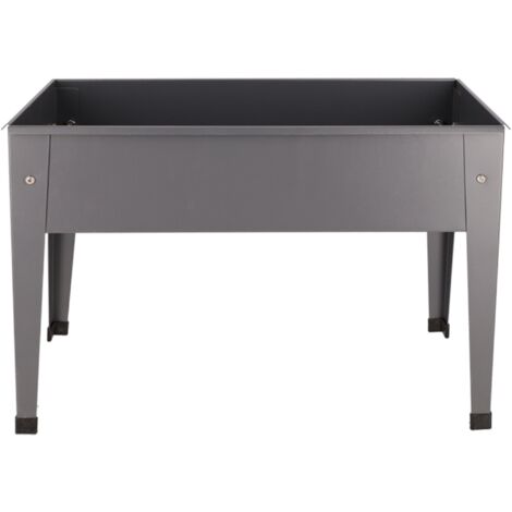 Carré potager en métal - Gris anthracite - Taille S - L 62 x l 29 x H 45 - Livraison gratuite