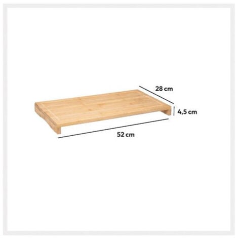 Cache plaque en bambou - Beige - L 52 x l 28 cm - Livraison gratuite