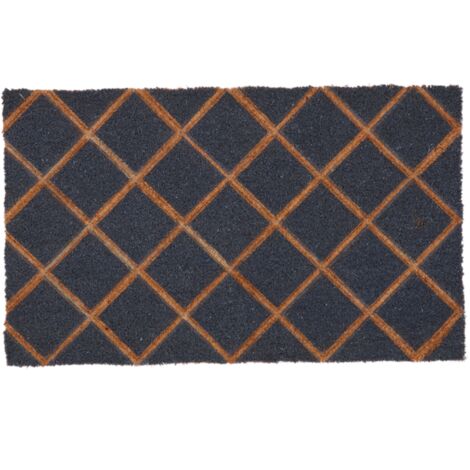 Paillasson en fibres de coco relief diamants (1/4)