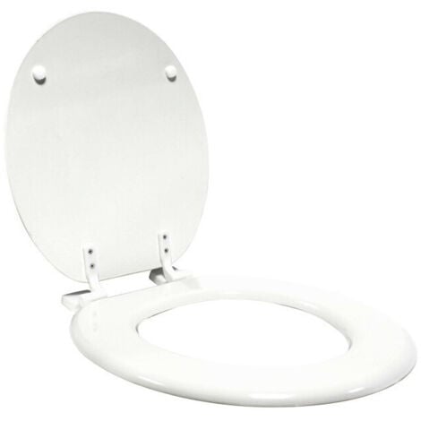 Abattant WC 37 x 47 cm Orbella Blanc MDF Imprimé Livraison