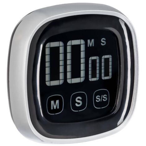 Minuteur digital aimanté - 7,5 x 7,5 x 2,7 cm - Verre - Livraison gratuite (1/5)