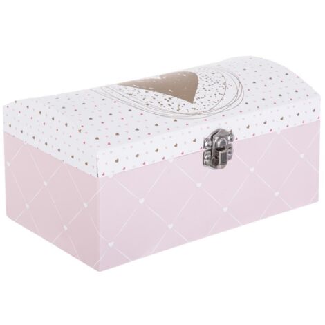 Boîte enfant Demoiselle rose 20x12cm - Atmosphera créateur d'intérieur