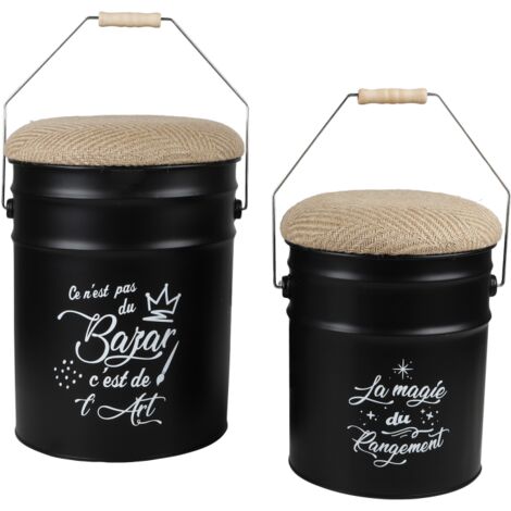 Pouf Bidon Industrielnull