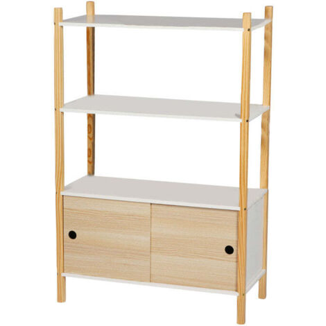 Meuble de rangement pour enfant "Dream" - Beige/Blanc - L 30 x l 70 x H 106 cm - Livraison gratuite (1/5)
