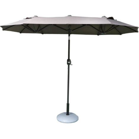 Parasol double 3x1,5xH2,17m gris anthracite 153106 (1/5)