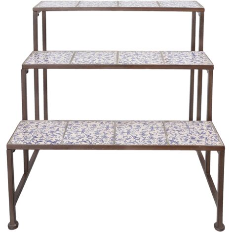 Etagère en céramique et fer forgé (1/5)