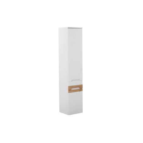 Colonne de salle de bain en bois - H 170 x L 35 x P 33 cm - Universe White - Livraison gratuite (1/5)