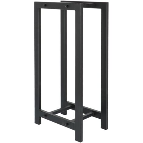 Range bois en fer - Noir - L 37,8 x P 23,2 x H 77 cm - Livraison gratuite (1/3)