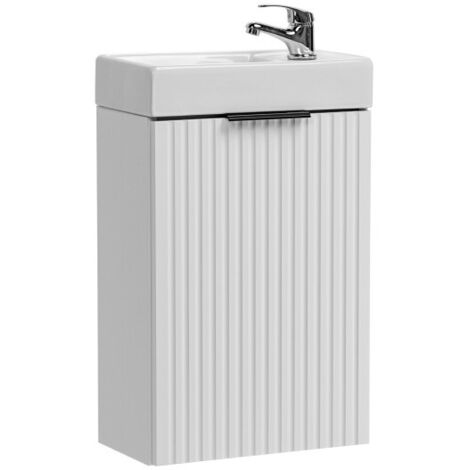 Ensemble meuble vasque à encastrer - 40 cm - Georgia White - Livraison gratuite (1/5)