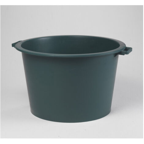 EDA – Baquet rond 75L en polypropylène vert – Diamètre 600mm – Hauteur 380mm – Pour stockage eau et déchets de jardin