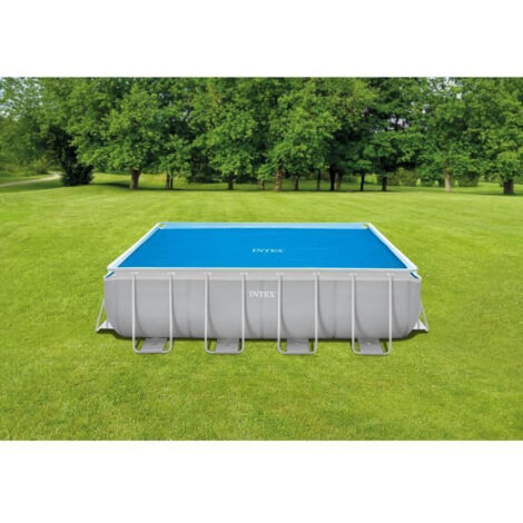 Bâche à bulles rectangulaire pour piscine - L 3,78 x l 1,86 m - Intex - Livraison gratuite