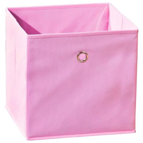 Boîte de rangement cube 32 cm - Winny - Rose - Livraison gratuite (1/3)