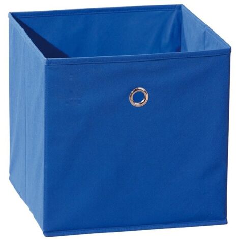 Boîte de rangement cube 32 cm - Winny - Bleu - Livraison gratuite (1/3)