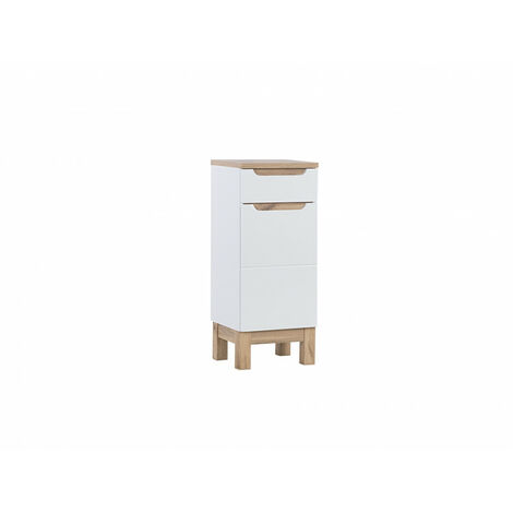 Armoire de salle de bain Cintra White - 35 x 33 x 86 cm - Meuble bas - Livraison gratuite (1/5)