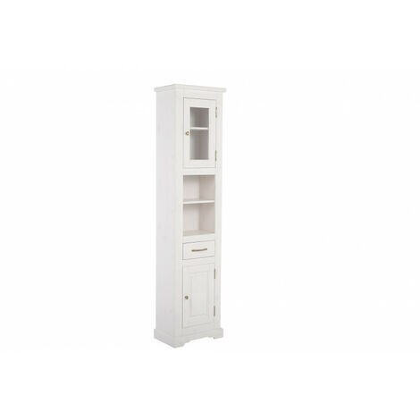Colonne de salle de bain Sophie - 45 x 30 x 190 cm - Grande armoire - Livraison gratuite (1/5)