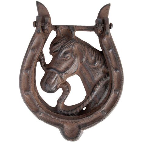 Heurtoir de porte - L 2,9 x l 11,7 x H 16 cm - Tête de cheval - Livraison gratuite (1/2)