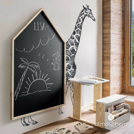 Tableau Ardoise En Forme De Maison 116cm - Enfants Et Loisirs Créatifs