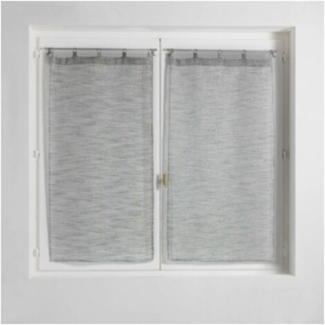 Paire droite anneaux 2 x 60 x 90 cm voile tisse milza Anthracite