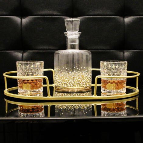 Coffret de 4 verres à whisky - L 21,7 cm x l 9 cm x H 25 cm - Livraison gratuite