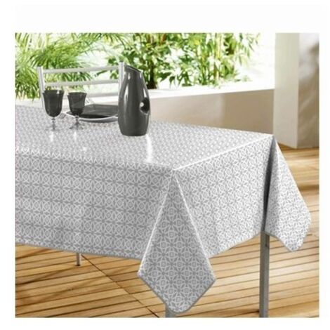 Nappe rectangle en PVC - 140 x 240 cm - Abaca - Livraison gratuite (1/3)