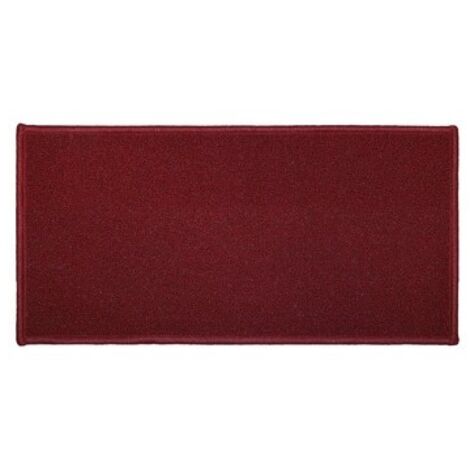Tapis rectangulaire uni - L 120 x 50 - Rouge - Livraison gratuite (1/3)