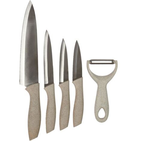 Couteau X4 Et Eplucheur Manche Fibre De Ble (1/5)