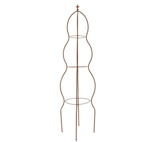 Support pour plantes rond - L 48 x l 48 x H 173,5 cm - Lys - Livraison gratuite (1/3)