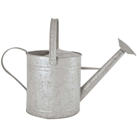 Ac-Deco – Arrosoir en zinc ancien patiné 6,5 L – Pommeau amovible – Arrosage précis avec jet direct ou effet pluie – Acier au carbone galvanisé