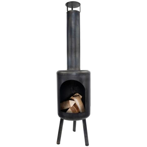 Chauffe terrasse rond - L 40,6 cm x l 39,3 cm x H 154 cm - Livraison gratuite (1/2)