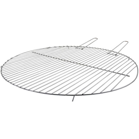 Esschert Design – Grille de barbecue en acier 61,5 x 61,5 cm – Mini pieds pour cuisson uniforme – Supports pour retrait facile – Pour brasero