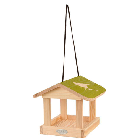 Mangeoire à suspendre pochoir - L 23,1 x l 23,9 x H 20,1 cm - Beige - Livraison gratuite (1/5)