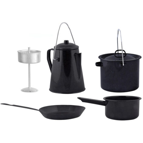 Set cuisine en plein air - 4 pièces - Noir - Livraison gratuite (1/5)