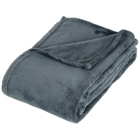 Plaid polaire microfibre - Orage - 125 x 150 cm - Livraison gratuite