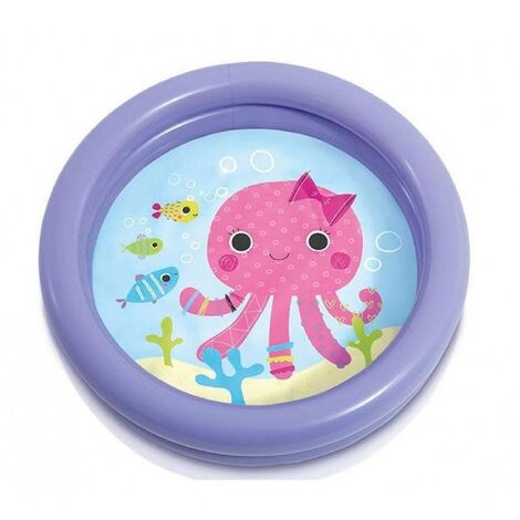 Intex – Piscine gonflable pour enfants 2 anneaux Ø61cm – Vinyle résistant – Installation rapide – Pour bébés et jeunes enfants