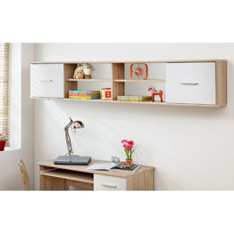 Armoire à suspendre - DINO - 204 cm cm x 39 cm x 25 cm - Chêne - Livraison gratuite (1/2)