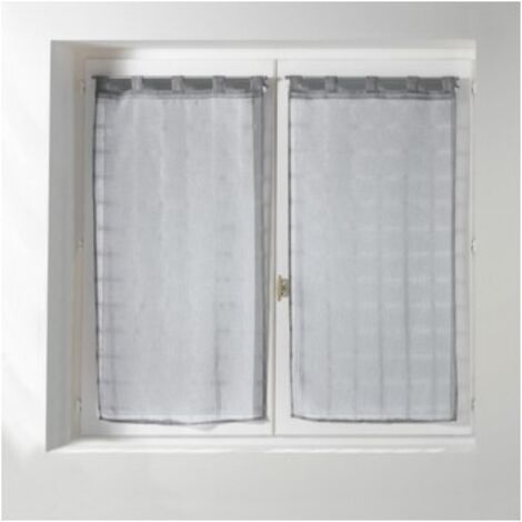 Paire droite passants - Candide - 60 x 90 cm - Gris - Livraison gratuite (1/3)