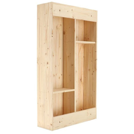 Ac-Deco – Table murale en bois 120,2 x 58 x 193 cm – Beige – Bois de pin traité et acier galvanisé – Pour espaces modernes (1/10)