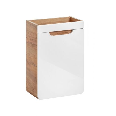 Meuble sous vasque murale - H 60 x l 40 x P 22 cm - Archipel White - Livraison gratuite (1/5)
