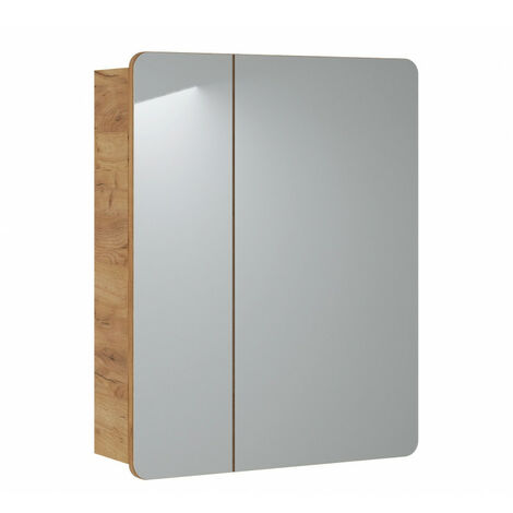 Cabinet miroir de salle de bain - H 75 x L 60 x P 16 cm - Archipel - Livraison gratuite (1/3)