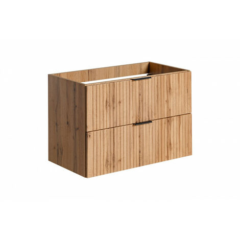 Meuble sous vasque en bois Georgia Oak - H 57 x l 80 x P 46 cm - Livraison gratuite (1/5)