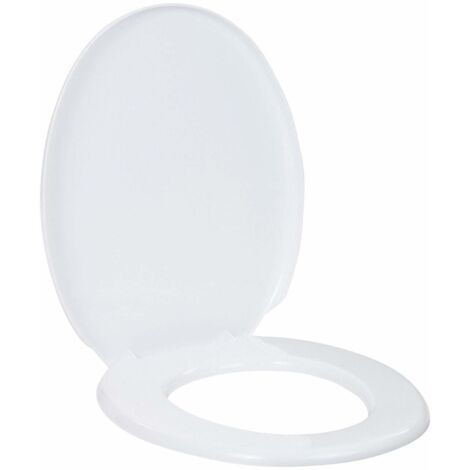 Abattant de toilette - L 45 x l 36 cm - Blanc - Livraison gratuite (1/5)