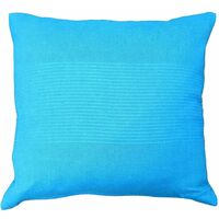 Housse de coussin en coton tissé - 40 x 40 xm - Lana - Bleu turquoise - Livraison gratuite - Bleu