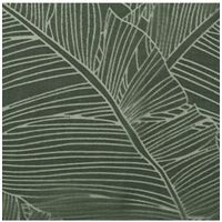 Voilage à oeillets motif feuilles - 140 x 240 cm - Vert cèdre - Livraison gratuite