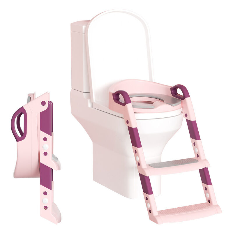 siège de toilette échelle pour enfants - froggie COULEUR Rose