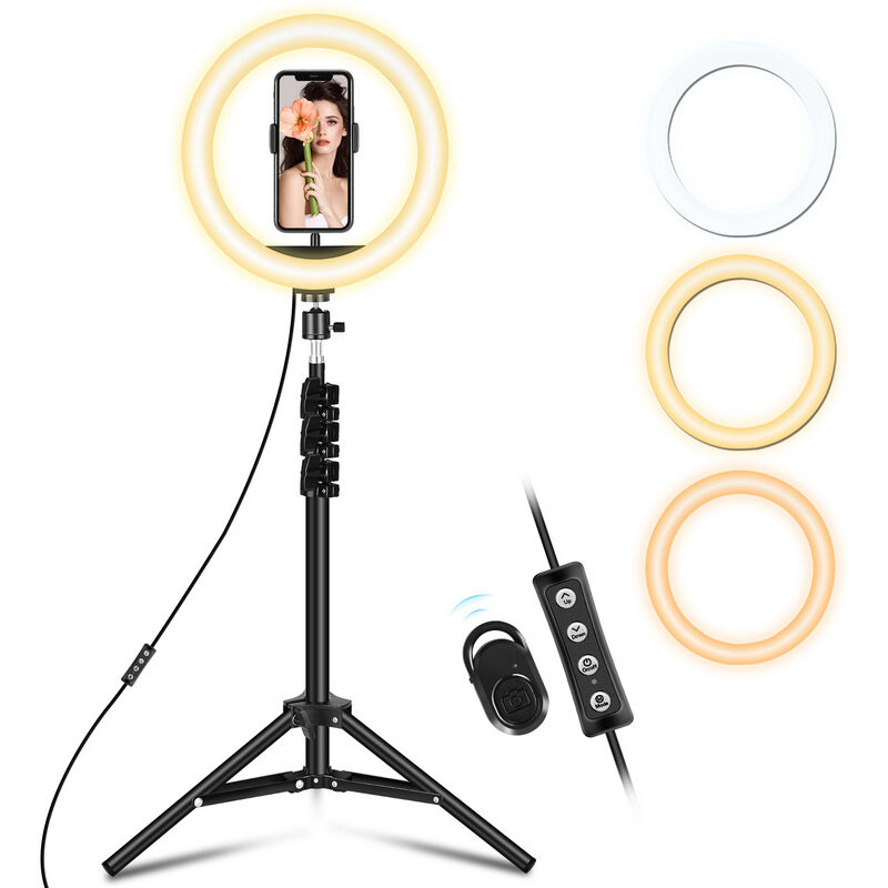 Selfie Ring Light Support De Téléphone Multicolore Pour Diffusion